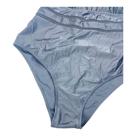 Temp Me Black Swimsuit-one-piece Crossback Size 24W Deep V Neck for Women's - Picture 2 of 9